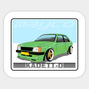 Opel Kadett D Vauxhall Astra 1 tuned Sticker